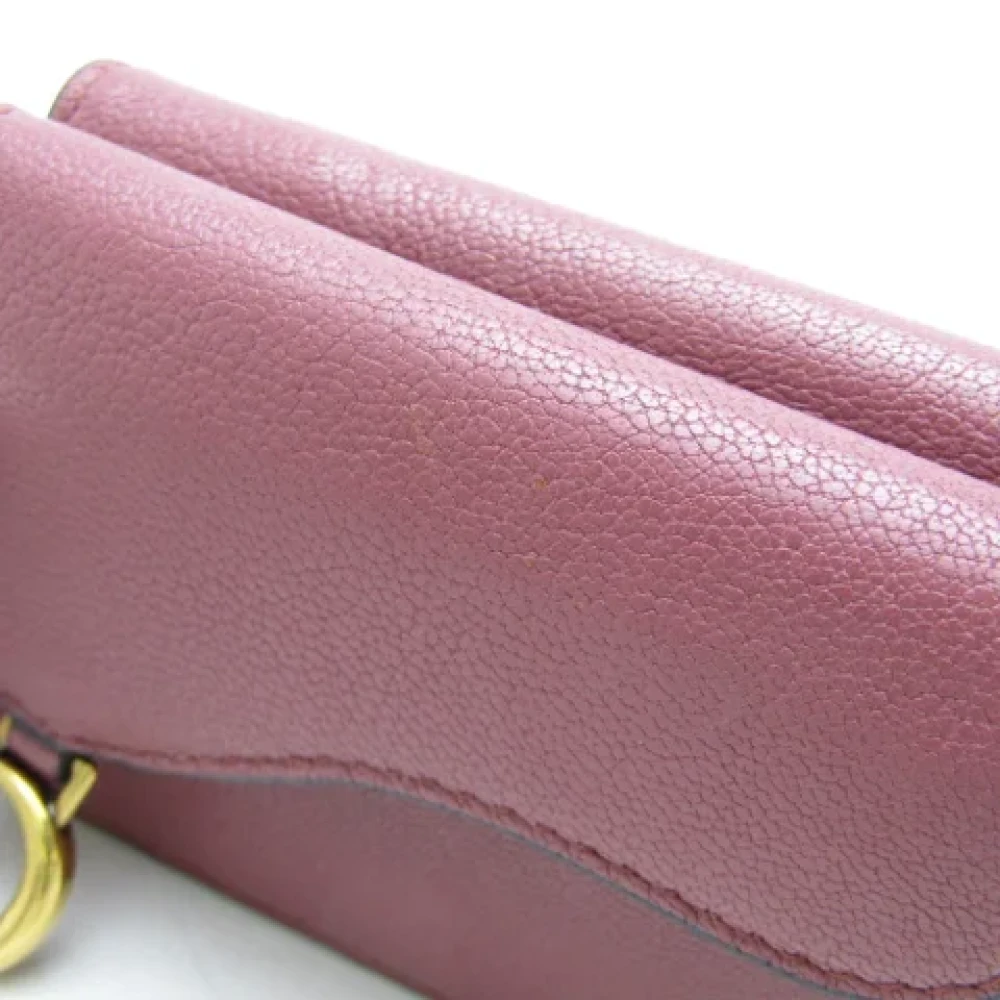 Dior Vintage Pre-owned Leather wallets Pink Dames