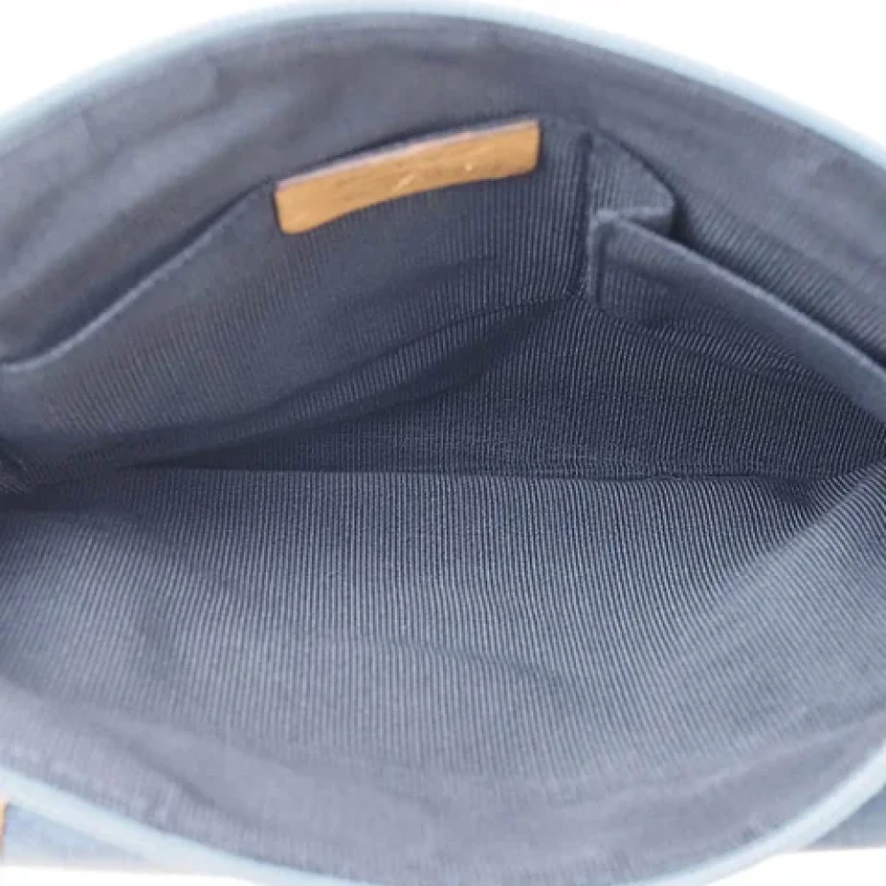 Salvatore Ferragamo Pre-owned Canvas shoulder-bags Blue Dames