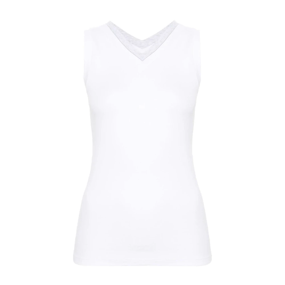 PESERICO Stijlvolle TOP voor vrouwen White Dames