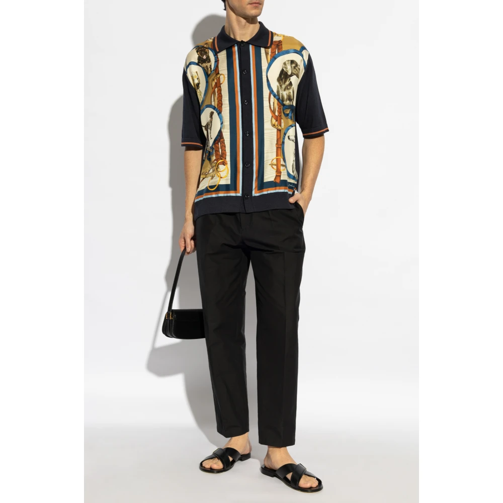 Dolce & Gabbana Gestreept overhemd Blue Heren