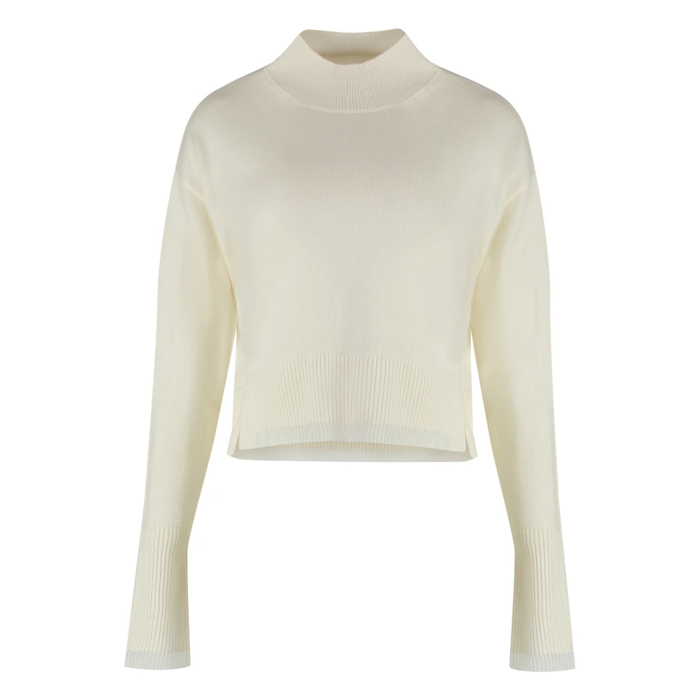 Pinko Kasjmiermix gebreide top met metallic detail White Dames