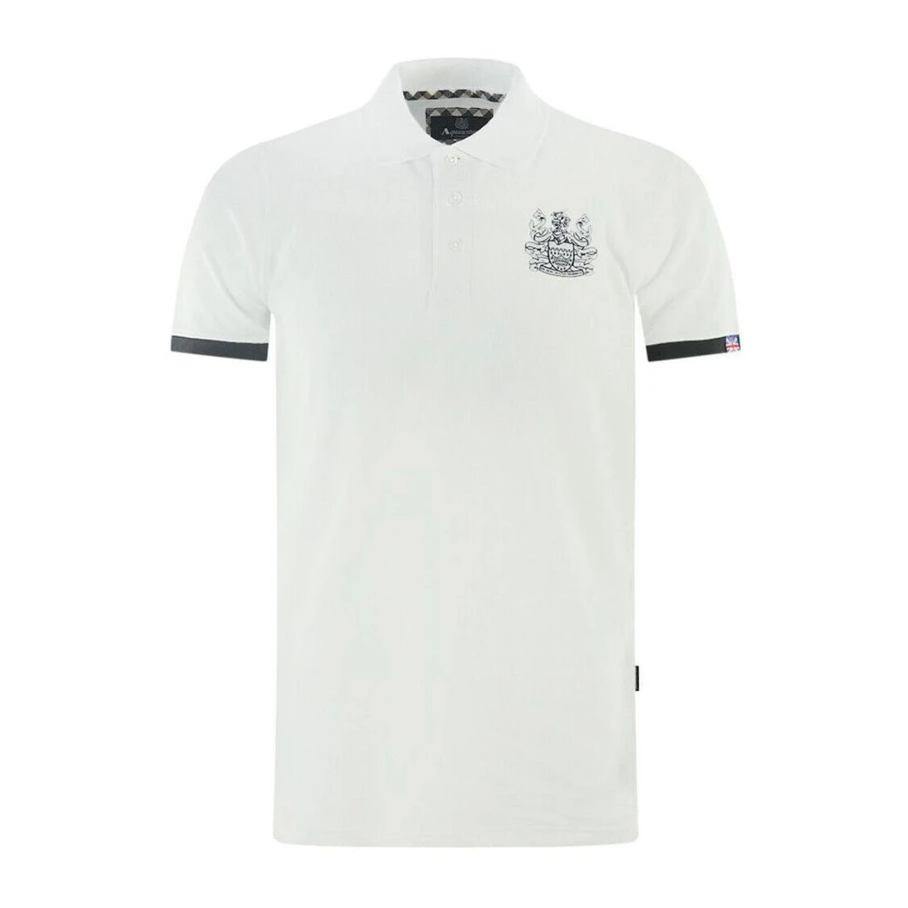 Aquascutum Polo Shirts White Heren