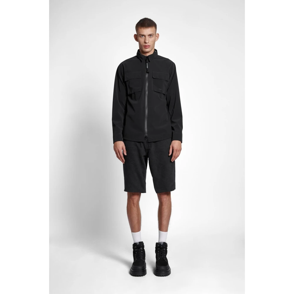 Stutterheim Mat Waterdicht Overshirt Black Heren