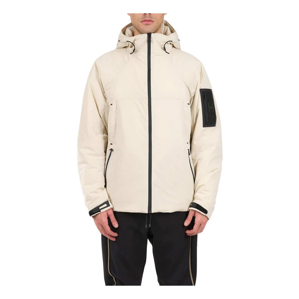 Hugo Boss Waterafstotende jas met capuchon en zakken Beige Heren