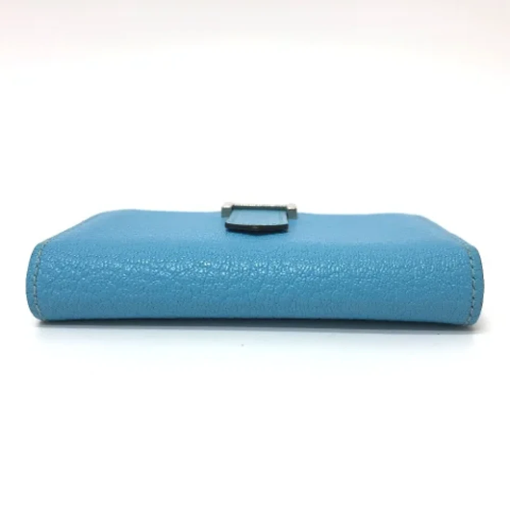 Hermès Vintage Pre-owned Leather home-office Blue Dames