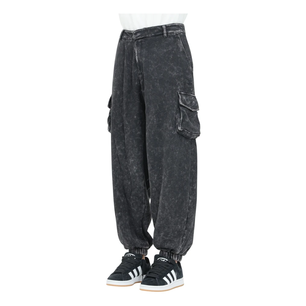 adidas Originals Vintage Wash Cargo Sportieve Broek Black Dames