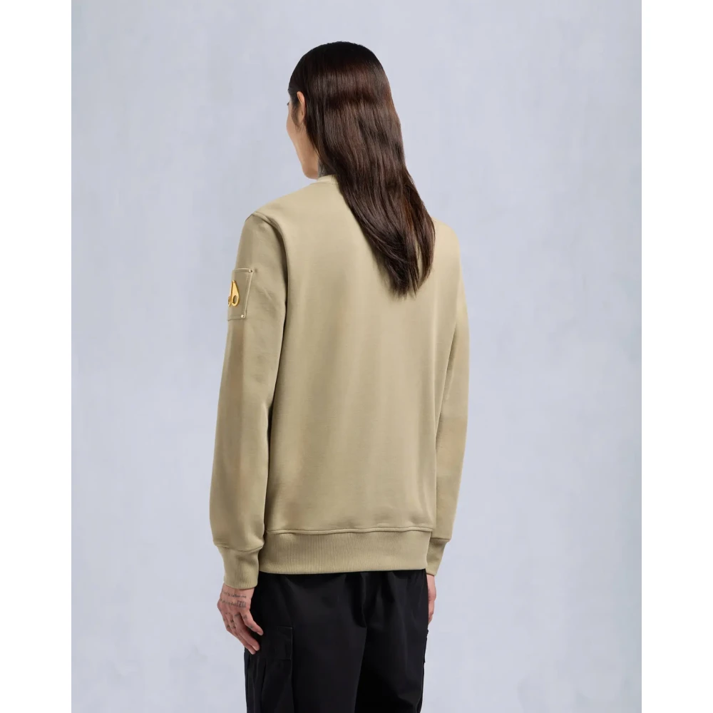 Moose Knuckles Snyder Crewneck Sage Gold Beige Heren