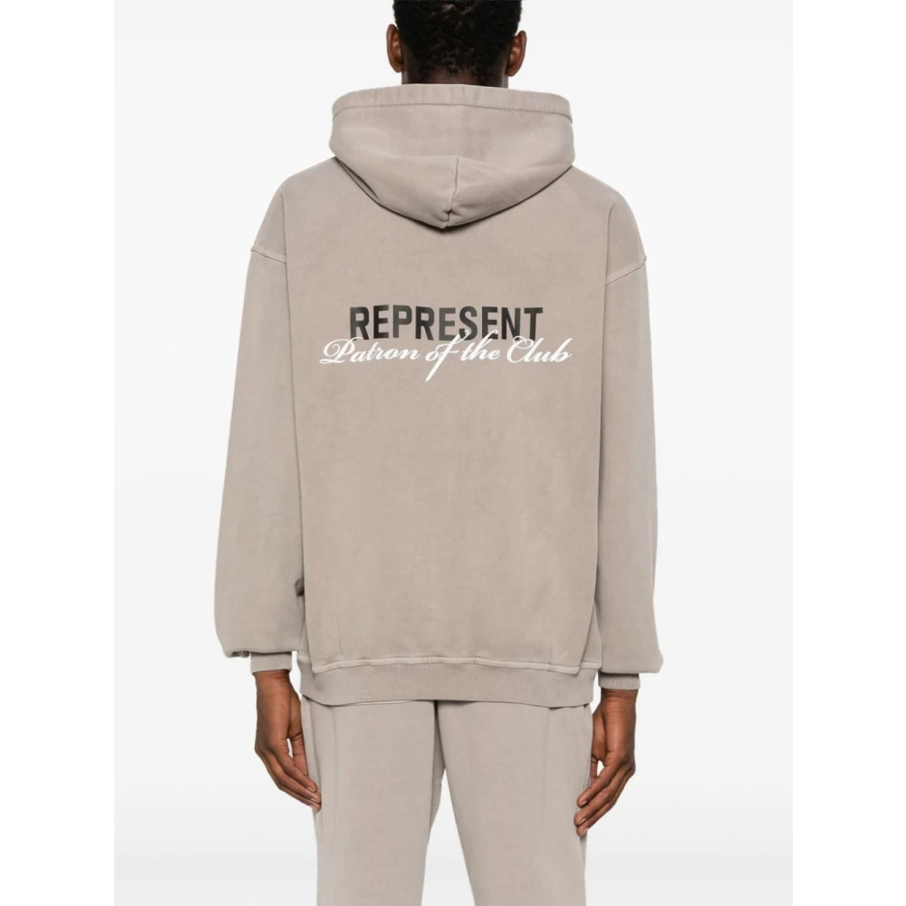 Represent Patron of the Club Hoodie Beige Heren