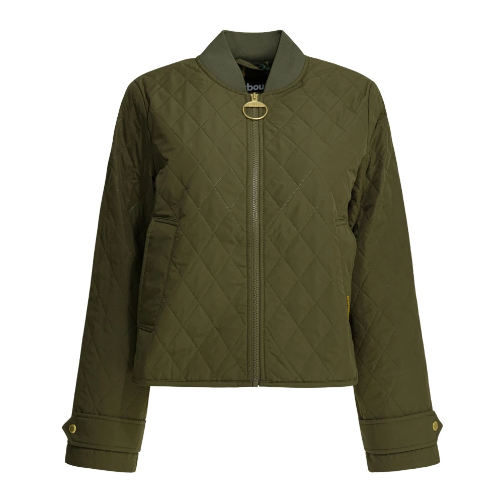 Barbour Green Bomber Jacket - Female - Bomber Jackets - M - Jackets