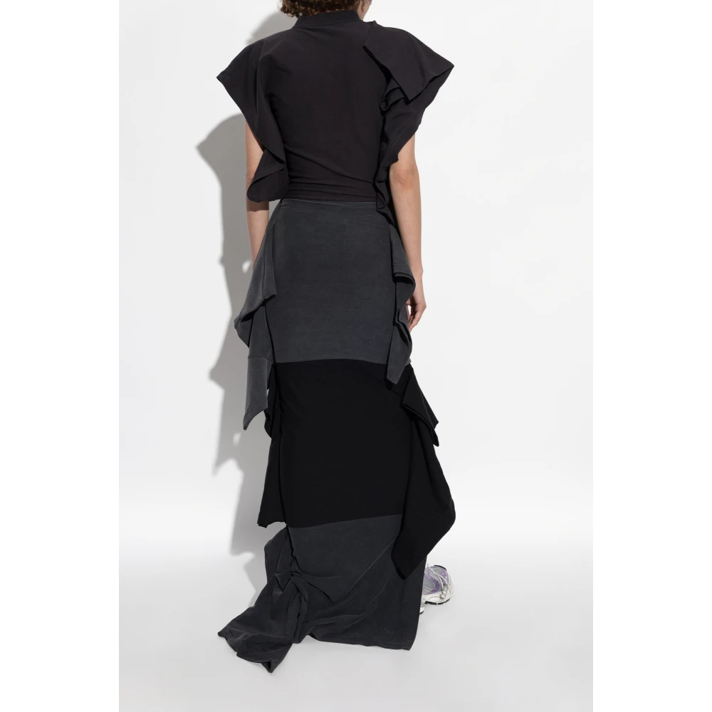 Balenciaga Jurk met print Black Dames