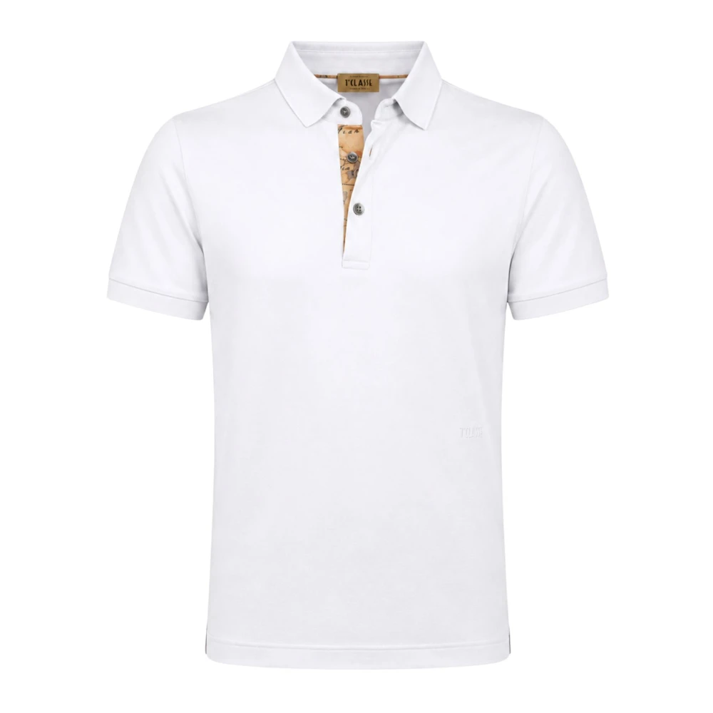 Alviero Martini 1A Classe White Polo Shirts, Male, Xl, Short Sleeve Polo Shirt