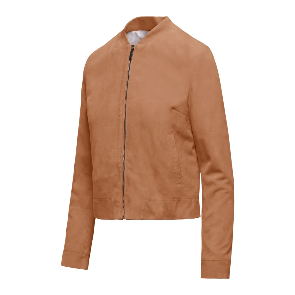 BomBoogie Leather Jackets Green Dames