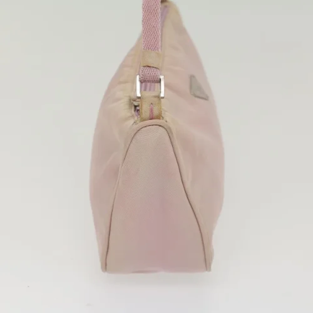 Prada Vintage Pre-owned Nylon pouches Pink Dames
