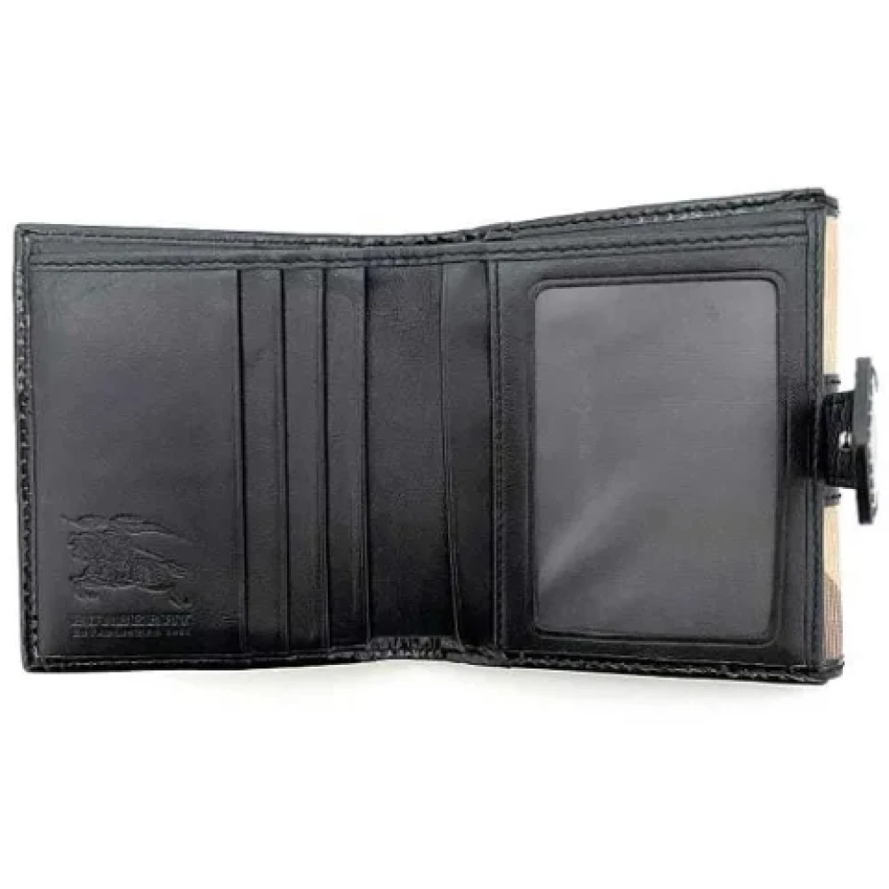 Burberry Vintage Pre-owned Leather wallets Beige Dames