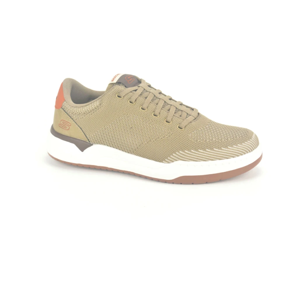 Skechers Taupe Elastische Sneaker Heren Schoenen Beige