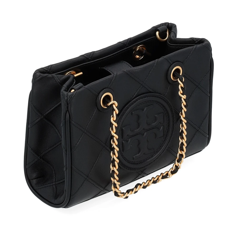 TORY BURCH Gewatteerde Soft Chain Tote Tas Black Dames