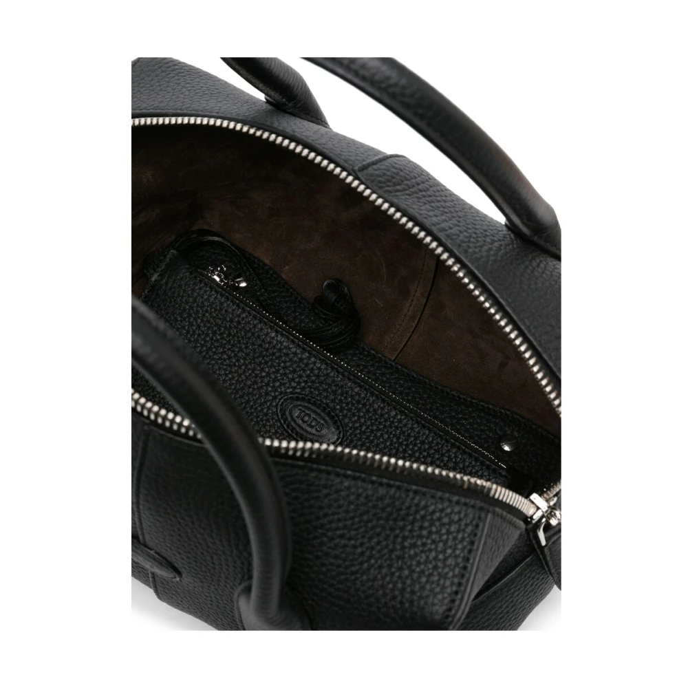 TOD'S Schoudertas van Korrelleer met Logopatch Black Dames