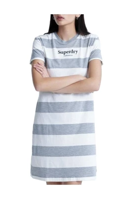 Randig Darcy T-shirt Klänning