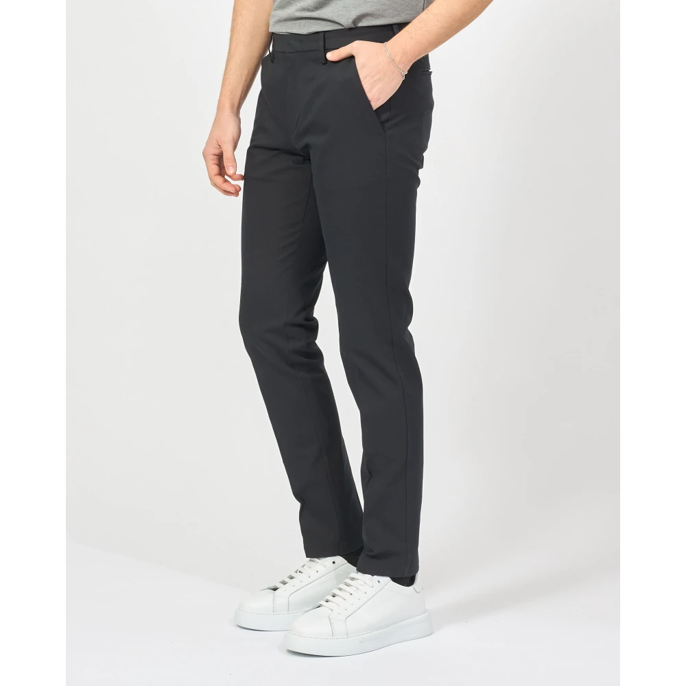 Hugo Boss Slim Fit Zwarte Broek Kaito Stijl Black Heren