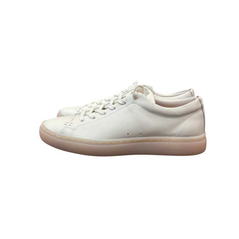 Paul Smith Donna Beige Sneakers In Pelle Con Motivo A Righe Bayadère