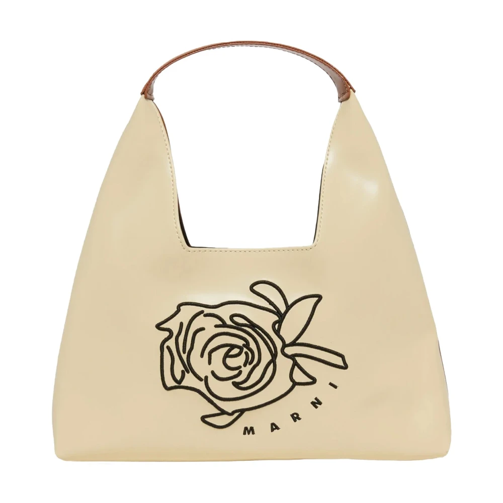 Marni Women's Beige Shopping Bags, One Size, Diamond Handbag