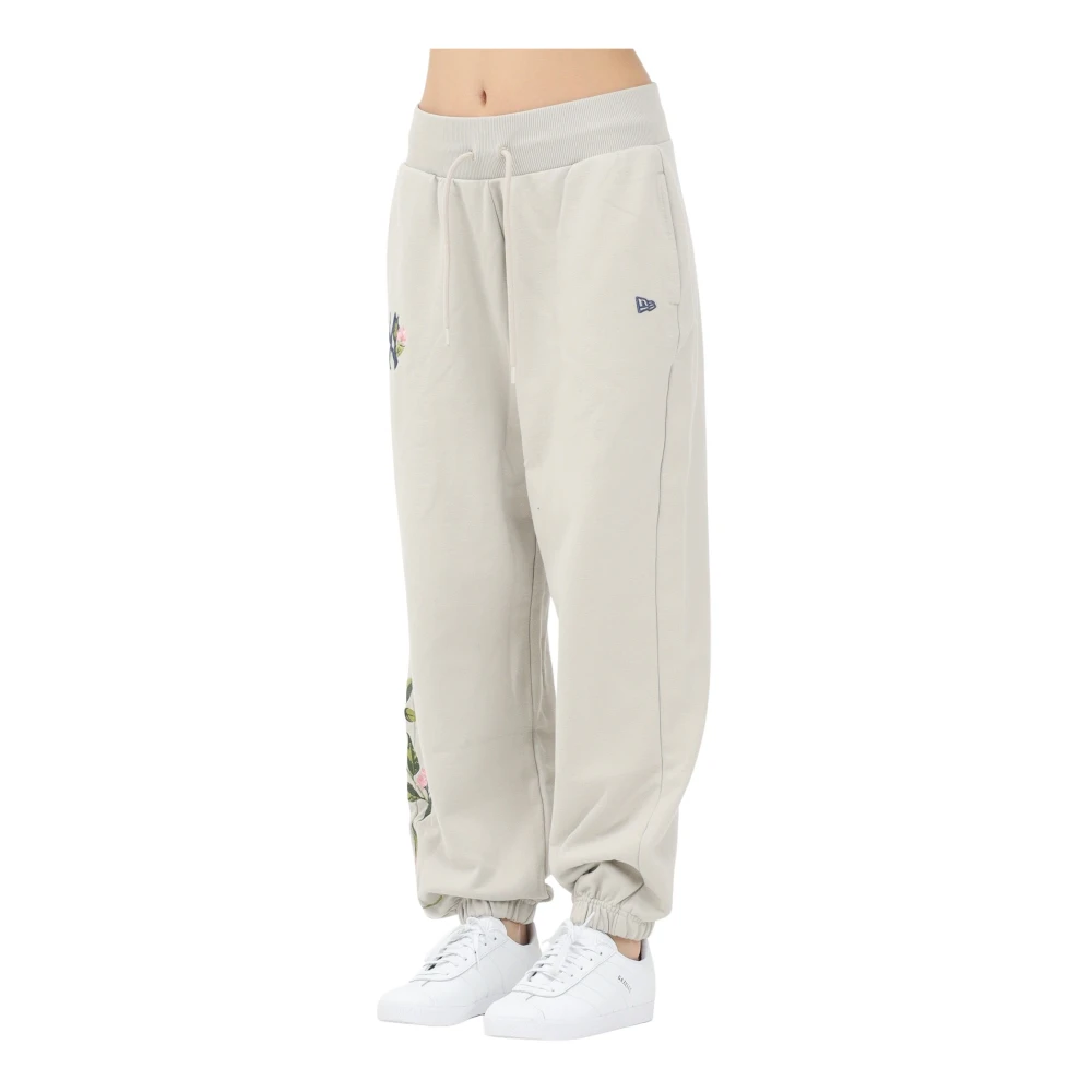 New era Bloemen Beige Sportbroek Dames Gray Dames