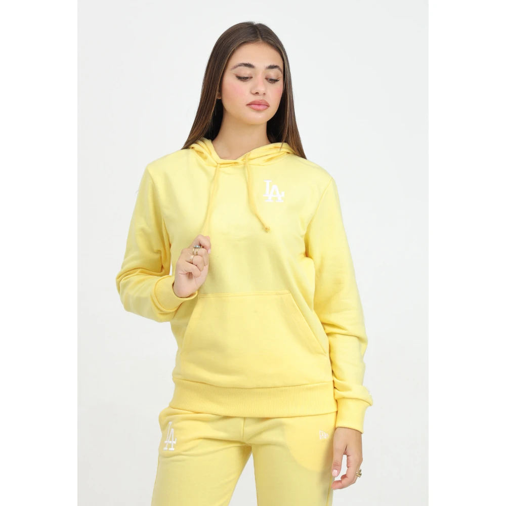 new era Gele Hoodie LA Dodgers MLB League Yellow Dames