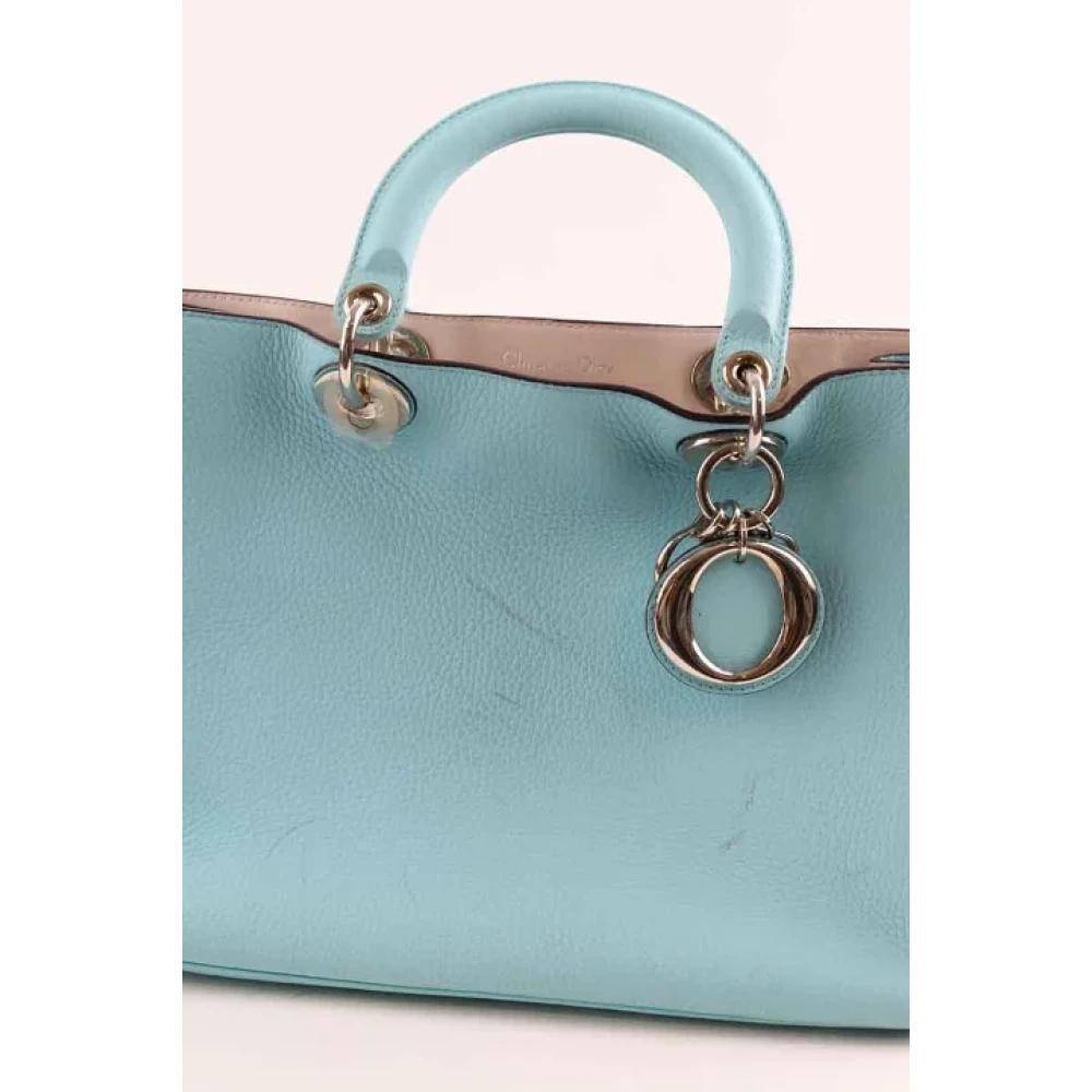 Dior Vintage Pre-owned Leather dior-bags Blue Dames