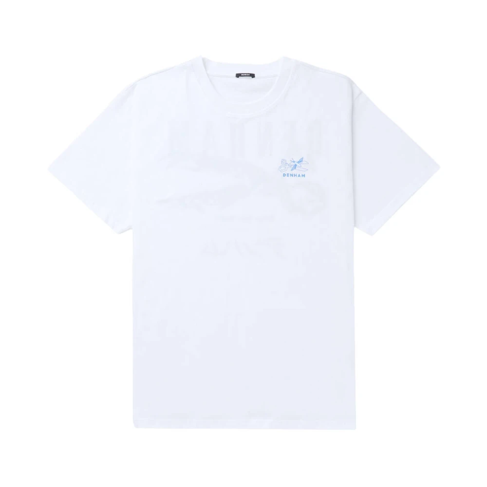 Denham The Jeanmaker Swallow Tee Korte Mouw T-shirt White Heren
