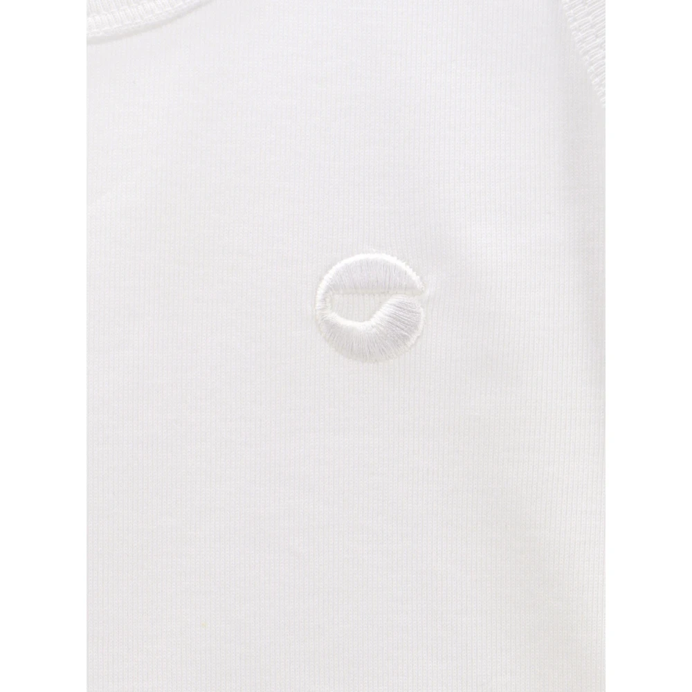 Coperni Geborduurde katoenen tanktop White Dames