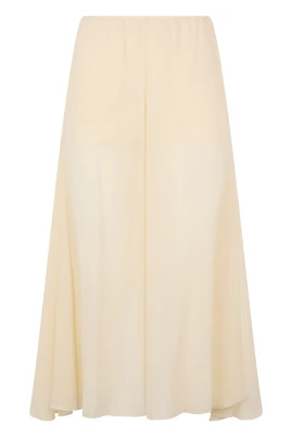 Fluid Pants in Silk Georgette