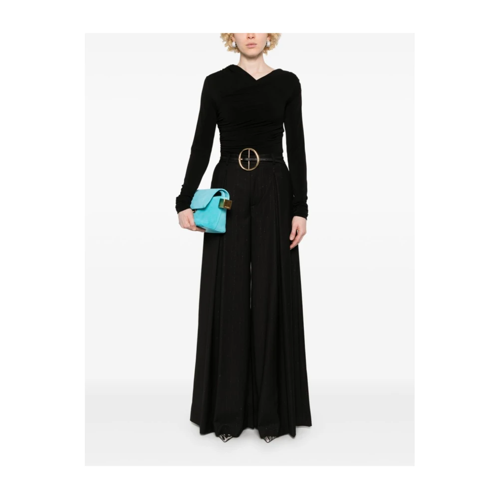 Andamane Off Shoulder Detail Top Black Dames