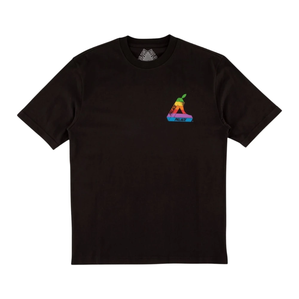 Palace Limited Edition Regenboog Logo T-shirt Black Heren