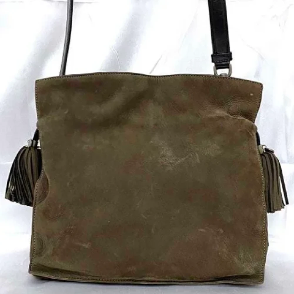 Loewe Pre-owned Fabric shoulder-bags Brown Dames