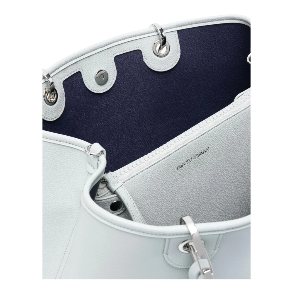 Emporio Armani Gedrukte Herten Tas met Logo Blue Dames