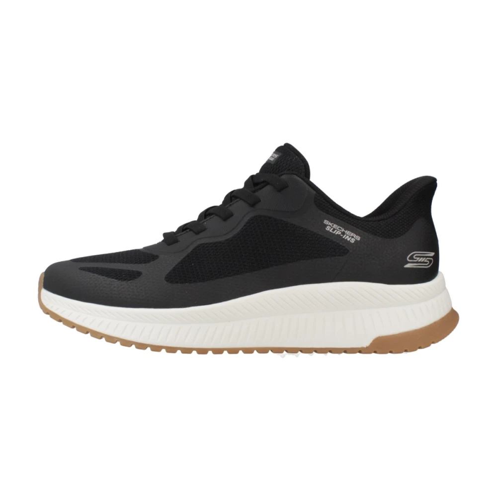 Skechers Uomo Nero Bobs Squad 4 M - Scarpe Sneakers - Immagine 2