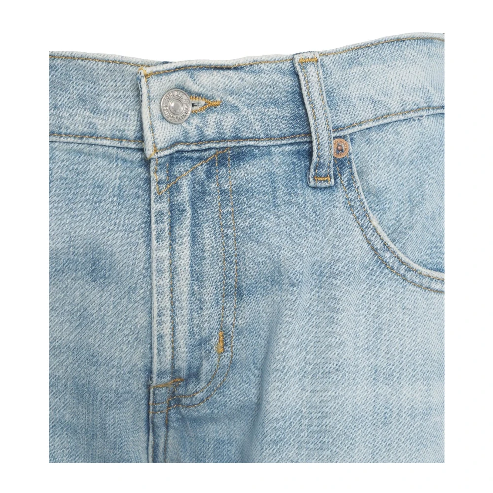 7 For All Mankind Blauwe Straight Jeans Ultiem Comfort Stijl Blue Heren