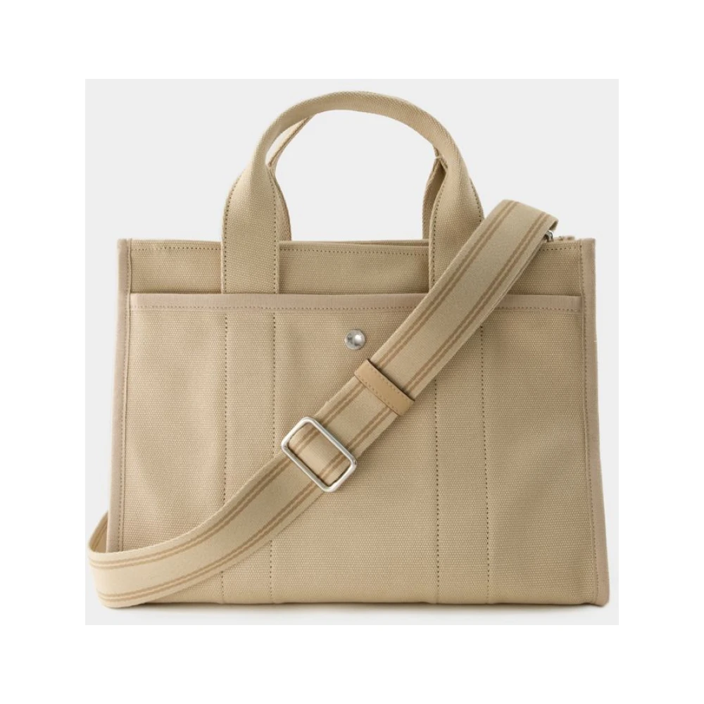 Coach Neutrale Canvas Tote Bag Beige Dames