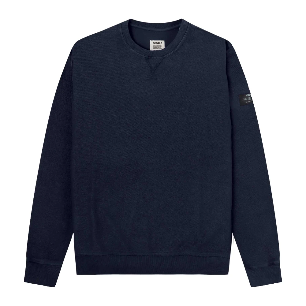 Ecoalf Deep Navy Sweatshirt Gastnewar0863 Blue Heren