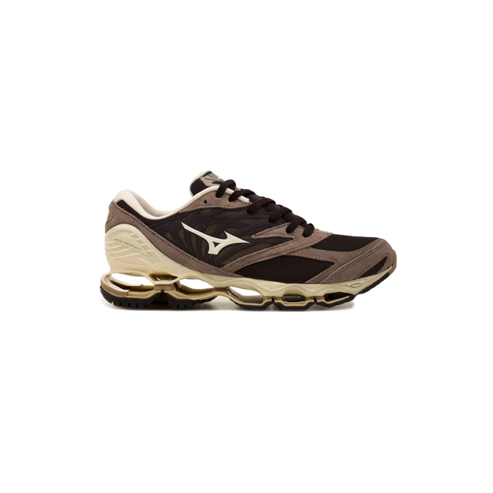 Mizuno Men's Brown Sneakers, 8 Uk, Wave Prophecy Ls