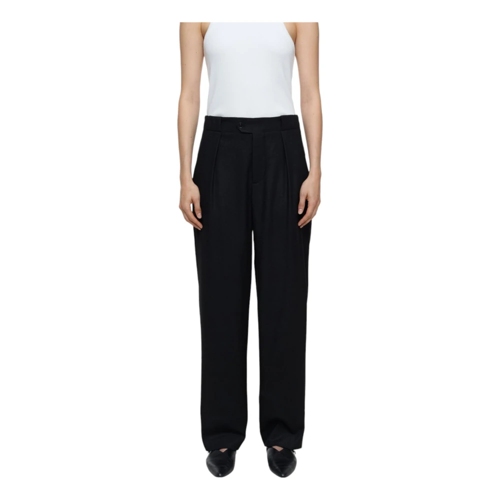 Closed Mawson Zwarte Relaxte Twill Broek Black Dames