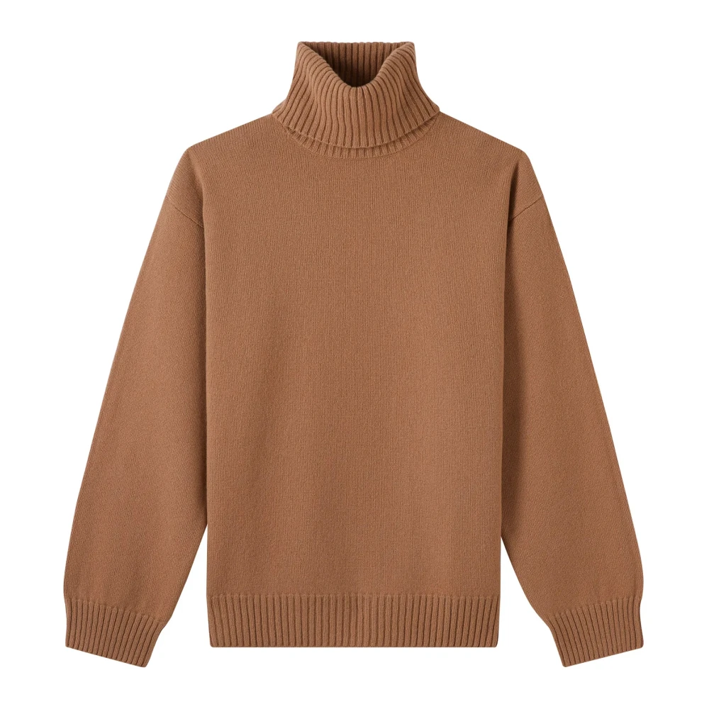 A.p.c. Men's Brown Turtlenecks, L, Turtleneck