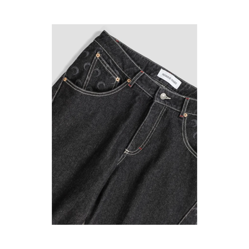 Marine Serre Zwarte Moon Jeans Gray Dames