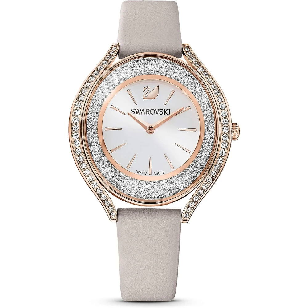Swarovski Women's Crystalline Aura Leather Watch