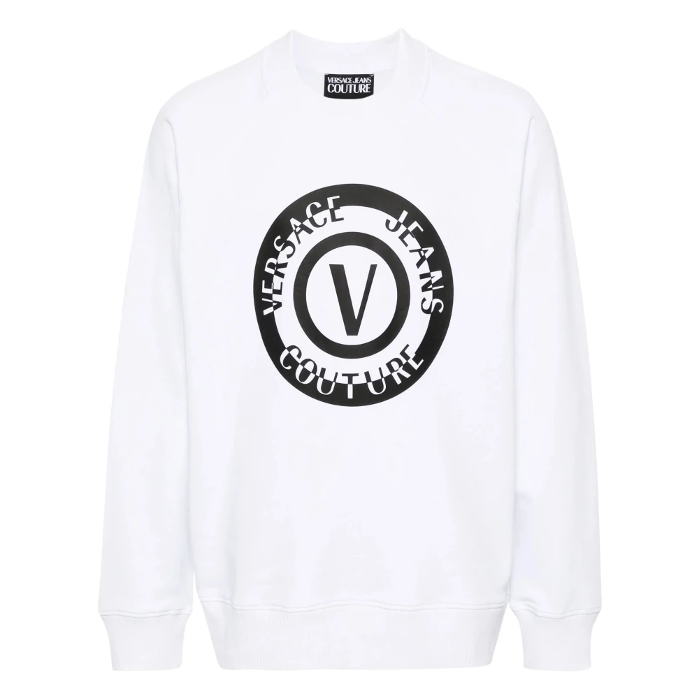 Versace Jeans Couture Men's White Felpa - Sweatshirts - Xl - Sweatshirts & Hoodies