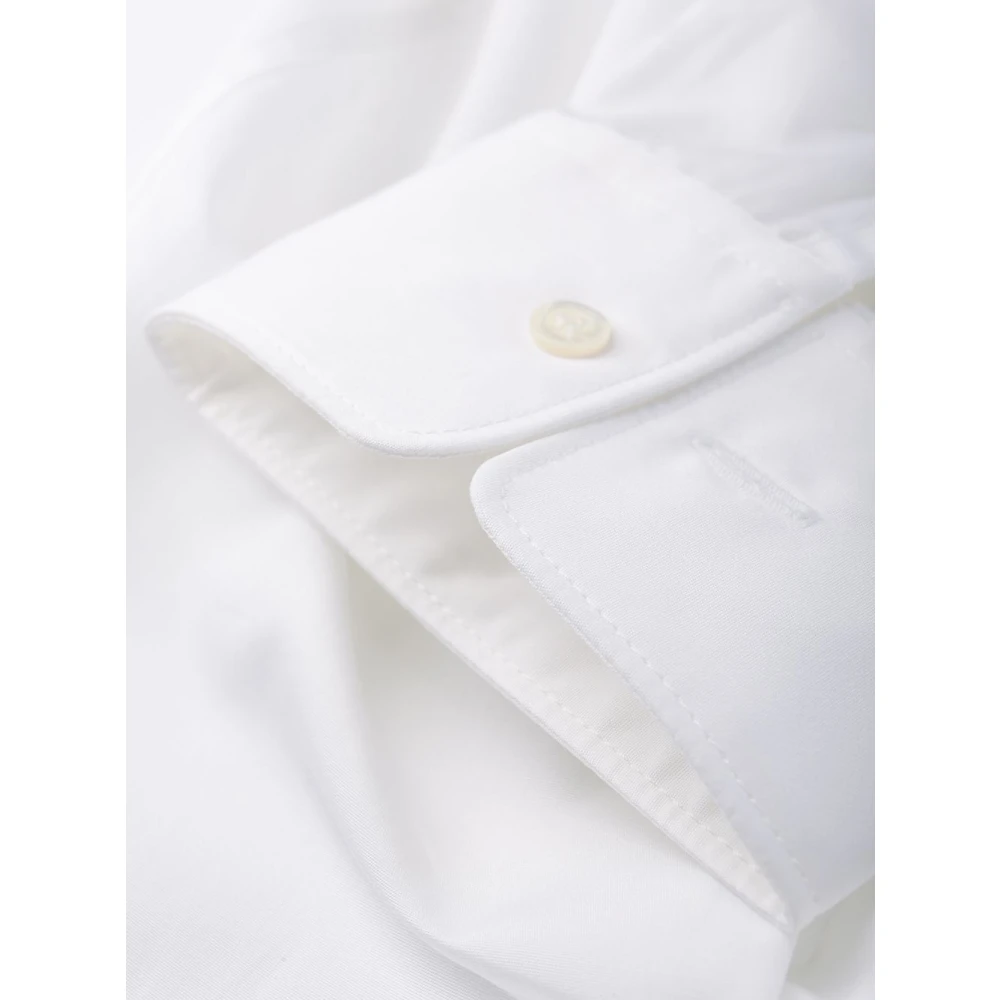 Aspesi Witte Slim-Fit Katoenen Overhemd White Heren