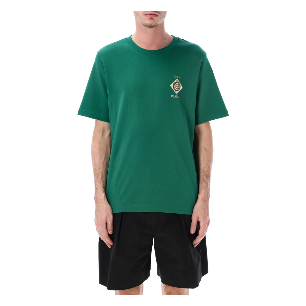 Casablanca Men's Green T-Shirts, Xl, Plafond Orne De Musique T-Shirt