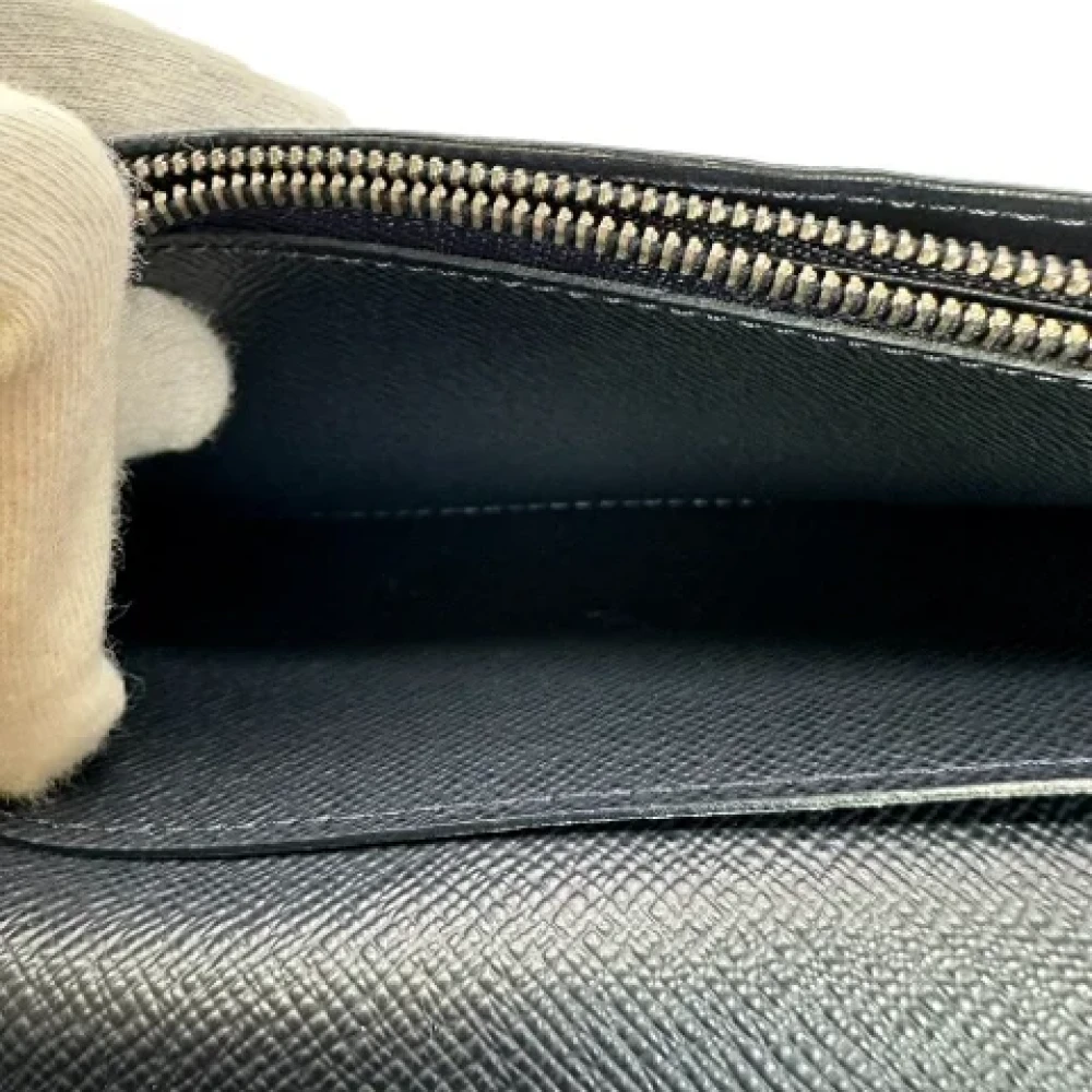 Louis Vuitton Vintage Pre-owned Leather wallets Black Dames