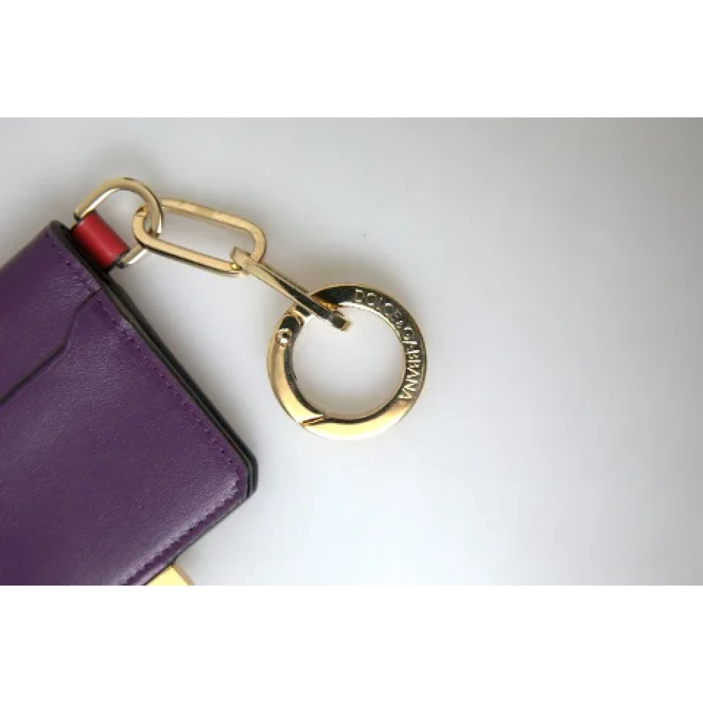 Dolce & Gabbana Pre-owned Canvas wallets Purple Dames