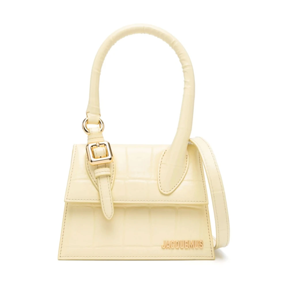 Jacquemus Elegant Medium Tote Axelväska Yellow, Dam